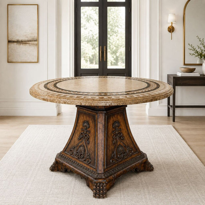 Mosaic Top Center Hall Table