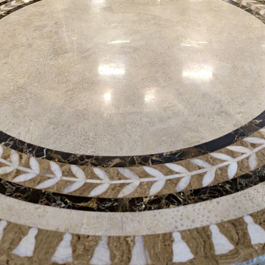 Mosaic Top Center Hall Table