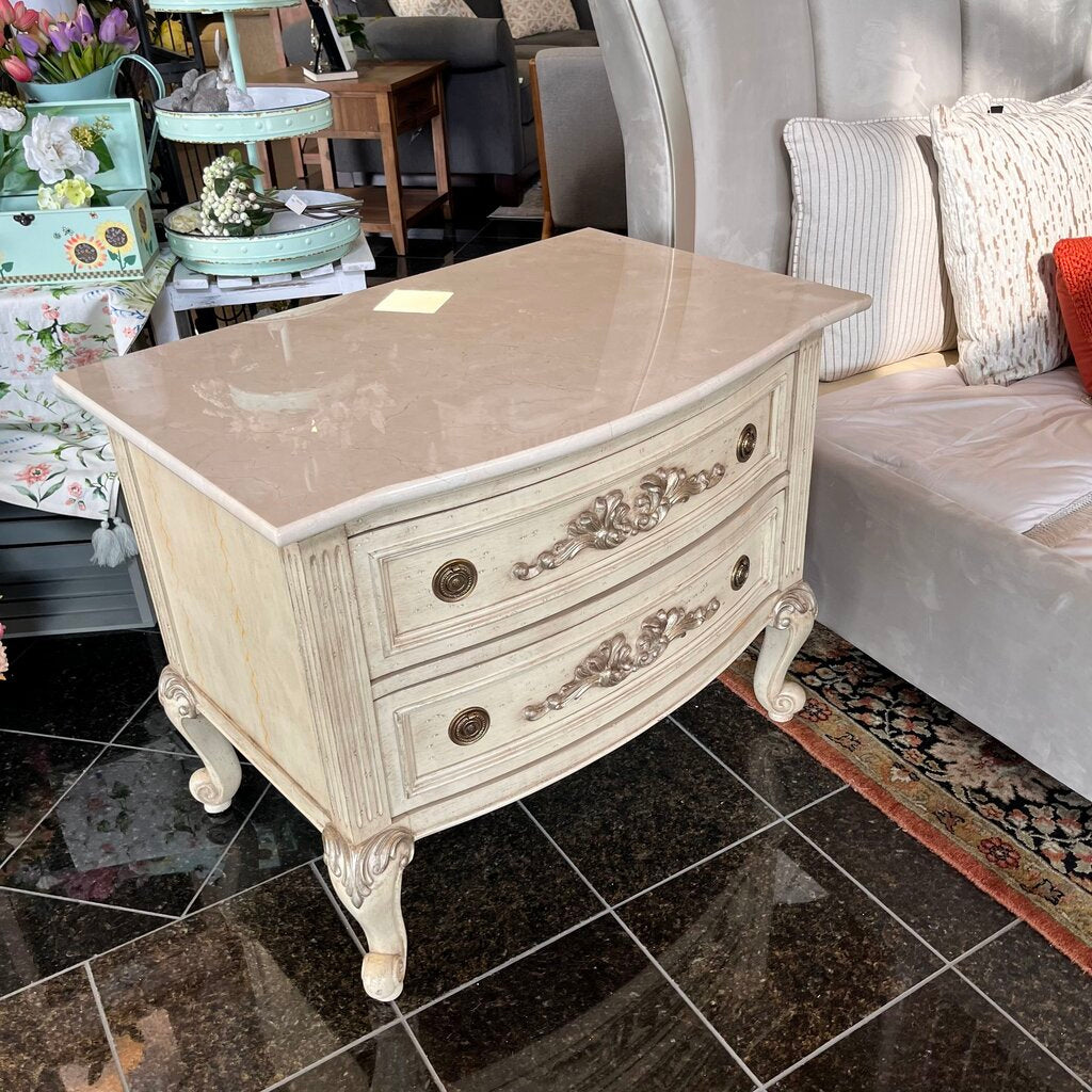 Orig Price $3000 - Night Stand w/ Marble Top