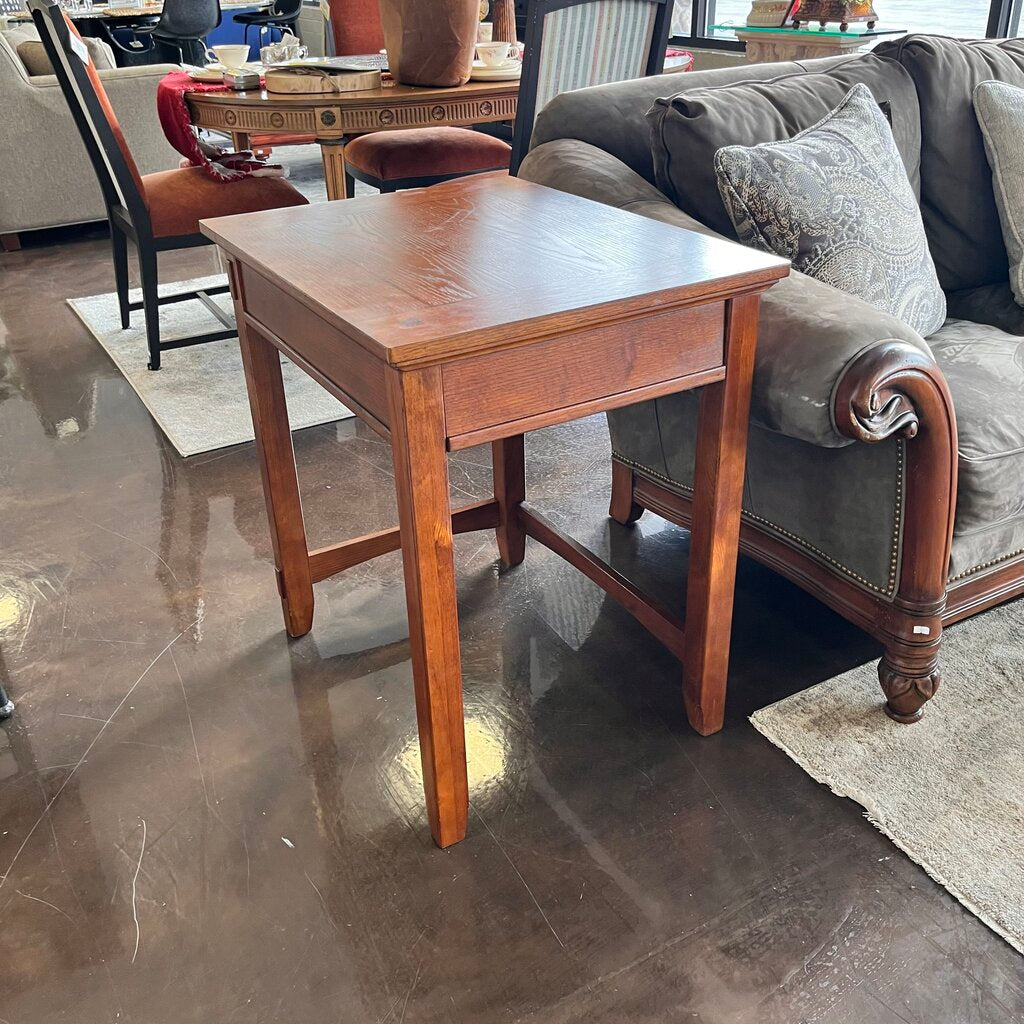 Orig Price $450 - Wood Side Table