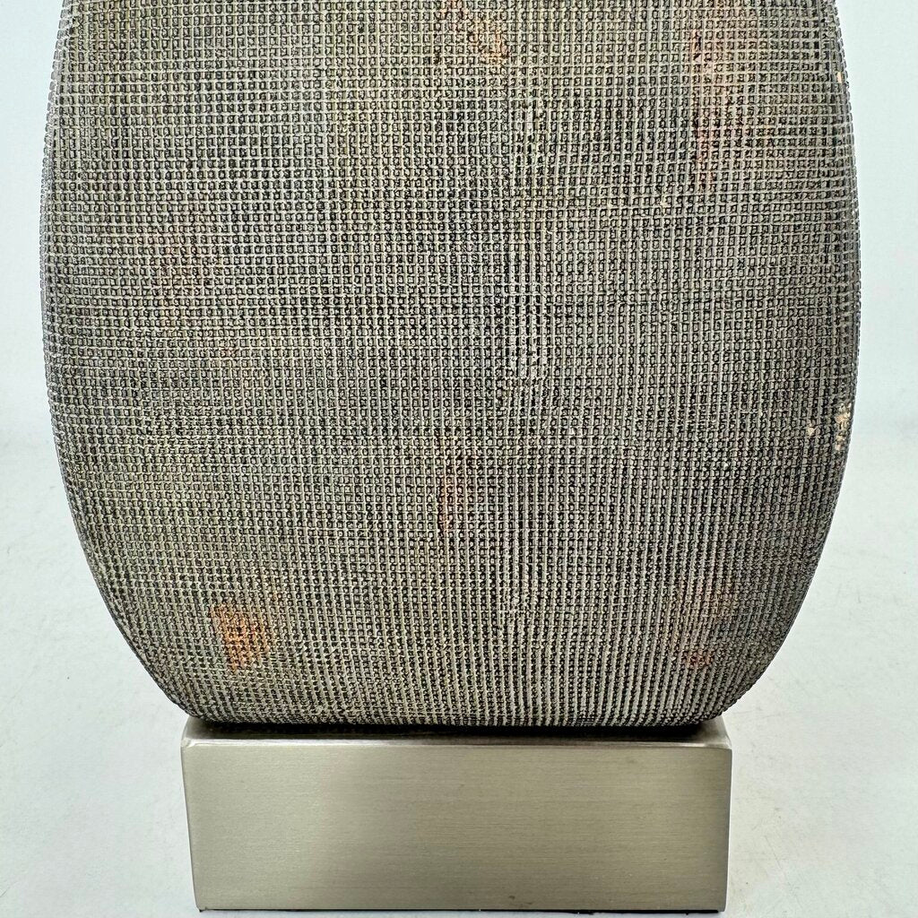 Distressed Textured Weave Lamp