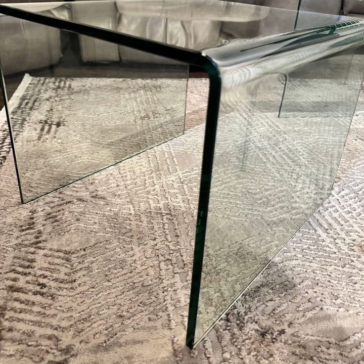 Vintage Glass Waterfall Table - Small