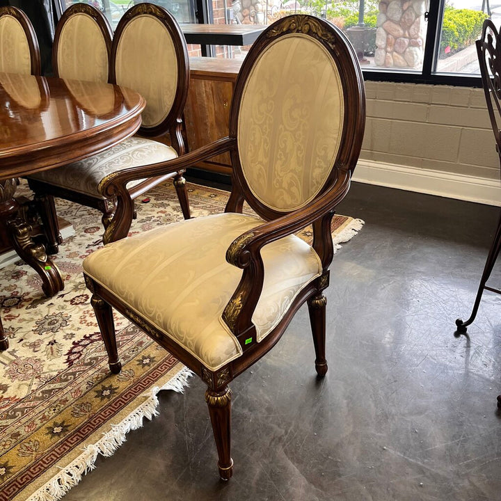 Orig Price $12000 - Dining Table w/ 8 Chairs, 3 Leaves, & Pads
