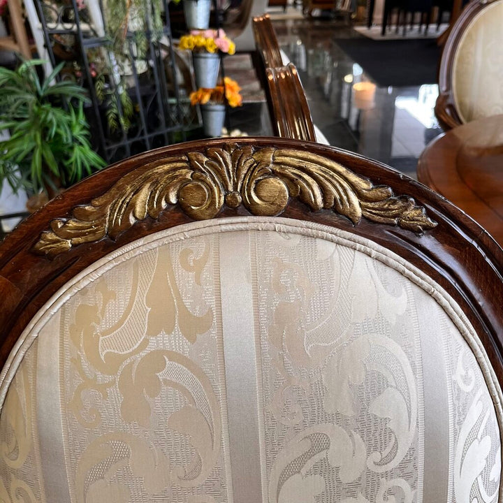 Orig Price $12000 - Dining Table w/ 8 Chairs, 3 Leaves, & Pads