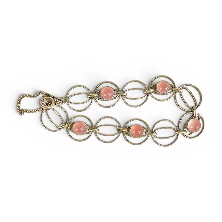 MCM Silver Bracelet w/ Polished Stone Inlays