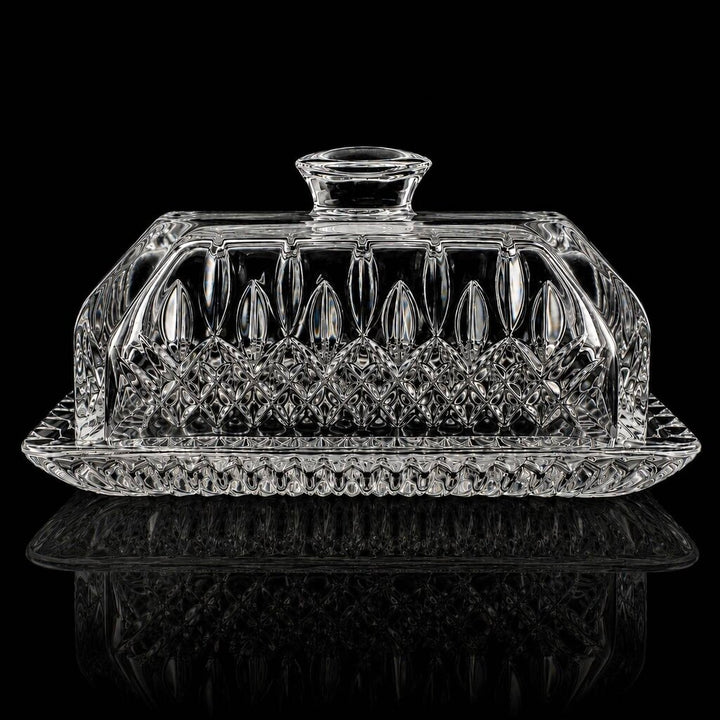 Crystal Lidded Butter Dish - Lismore