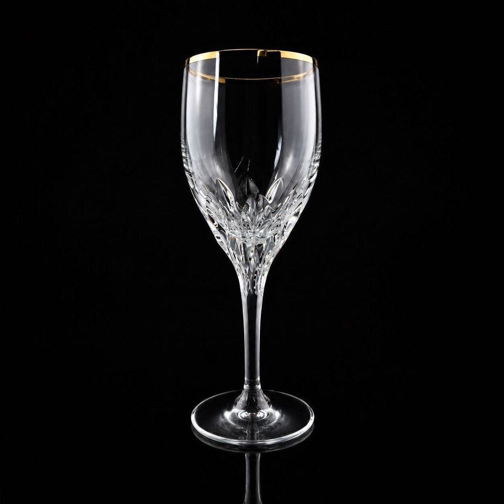 Set of 8 Crystal Wine Goblets
