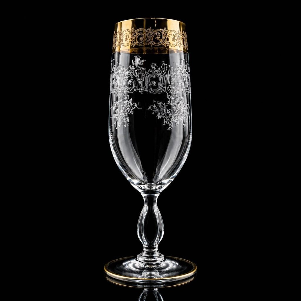 Vintage Set of 16 Champagne Flutes