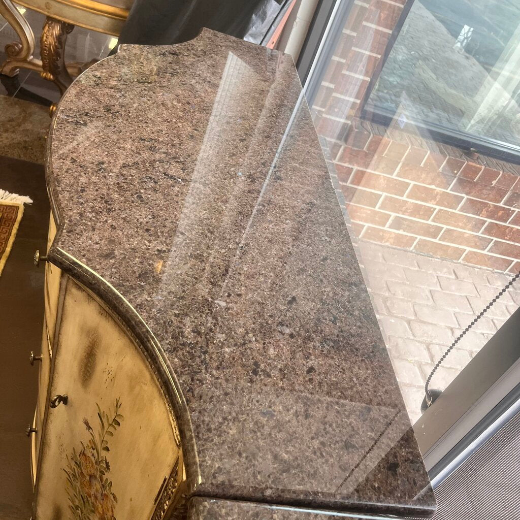 Orig Price $2400 - Painted Buffet w/ Stone Top