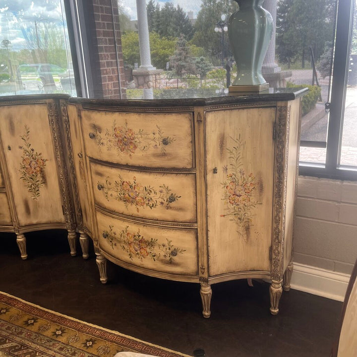 Orig Price $2400 - Painted Buffet w/ Stone Top