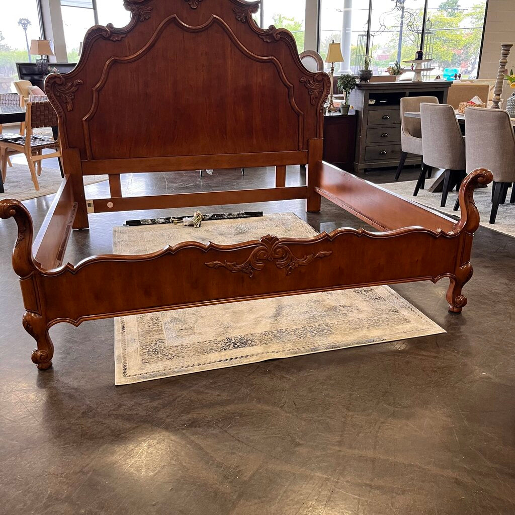 Orig Price $4000 - Wood King Bed
