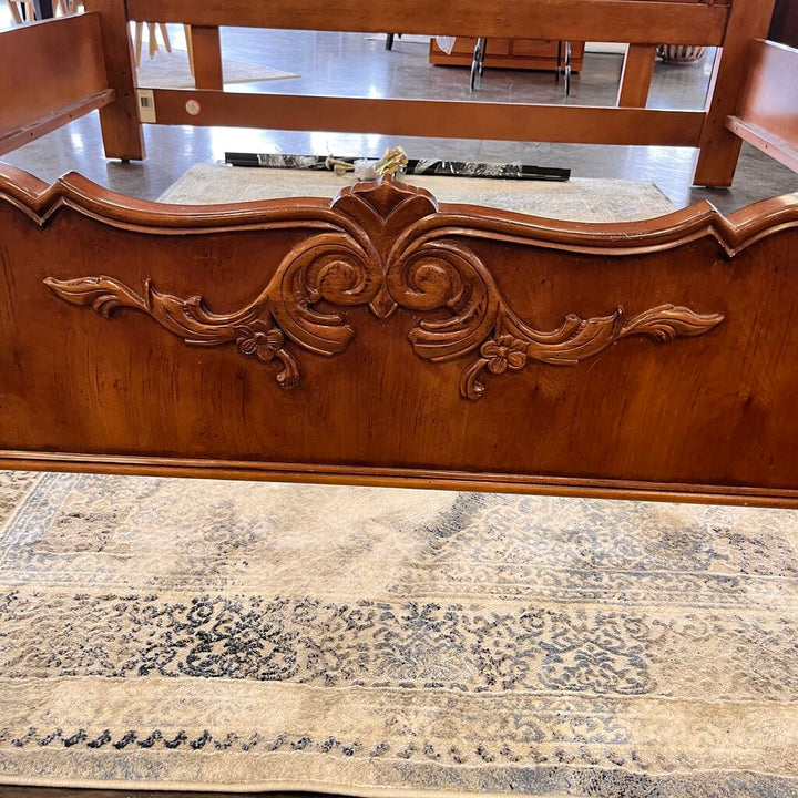 Orig Price $4000 - Wood King Bed