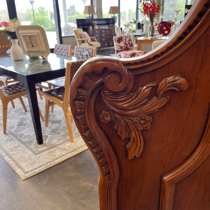 Orig Price $4000 - Wood King Bed
