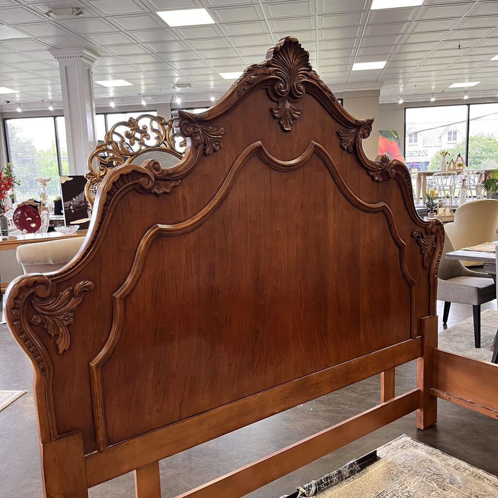 Orig Price $4000 - Wood King Bed