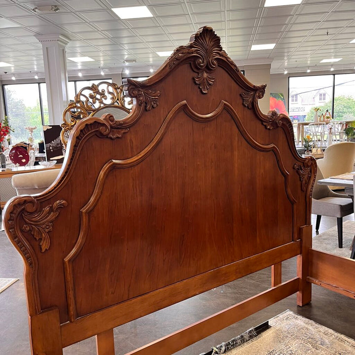Orig Price $4000 - Wood King Bed