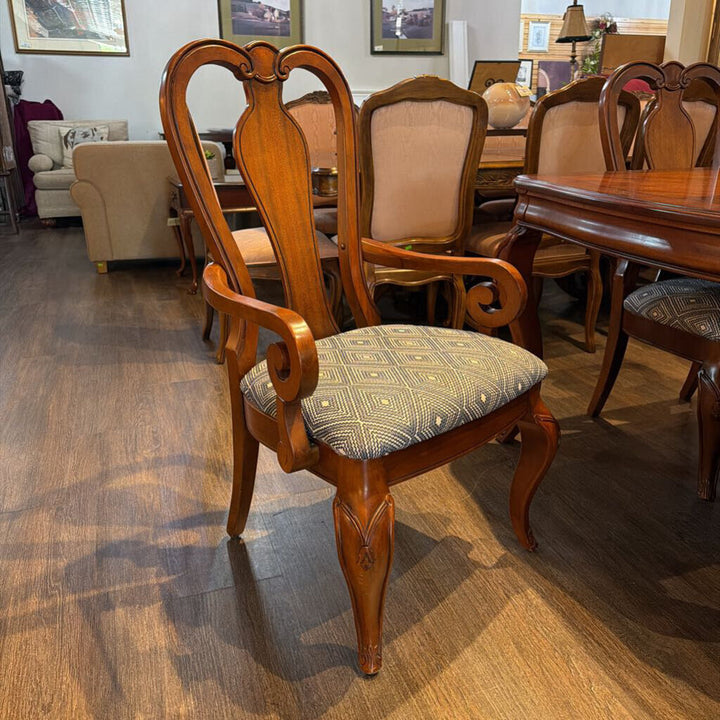 Orig Price $4500 - Heirloom Dining Table with 6 Chairs, 2 Leaves