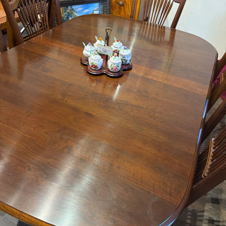 Windsor Dining Set with 6 Chairs and 3 Leaves