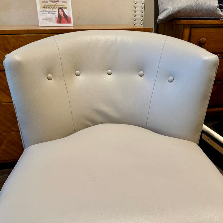 Orig. Price $900 - Nolita Leather Slipper Chair