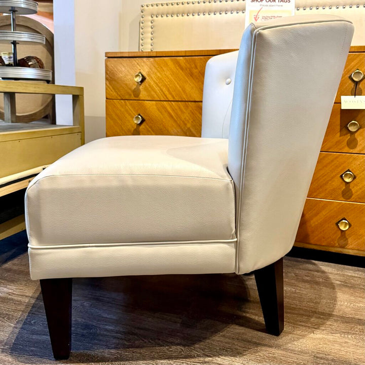 Orig. Price $900 - Nolita Leather Slipper Chair