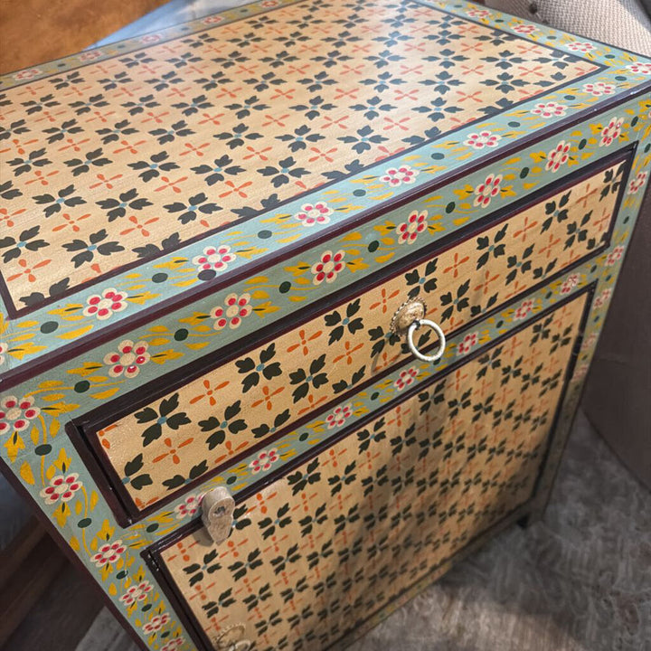 Bohemian-style Cabinet End Table