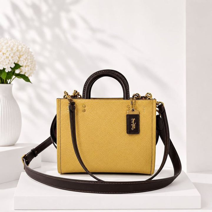 Leather Handbag - Colorblock Rogue 25
