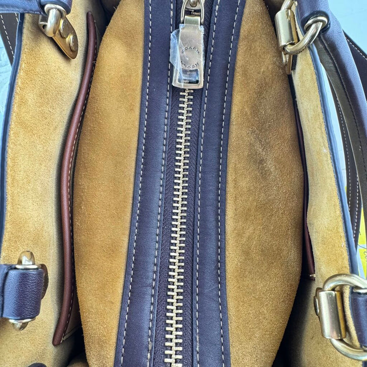 Leather Handbag - Colorblock Rogue 25