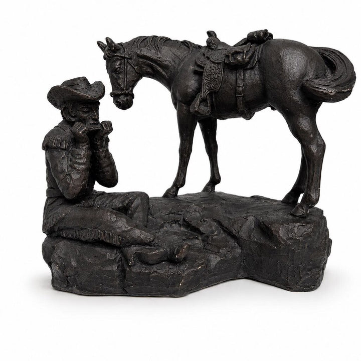 Cowboy & Horse Statue