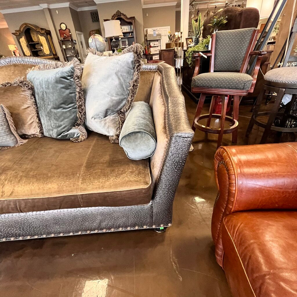 Orig Price $6000 - Sofa w/ Ottoman & Accent Pillows
