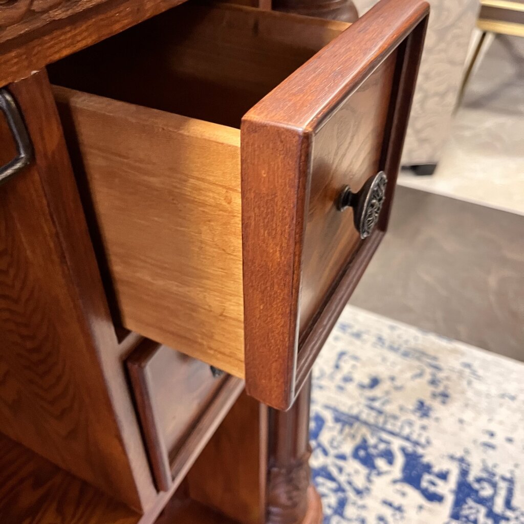 Orig Price $3000 - Bar w/ Marble Top and 2 Stools