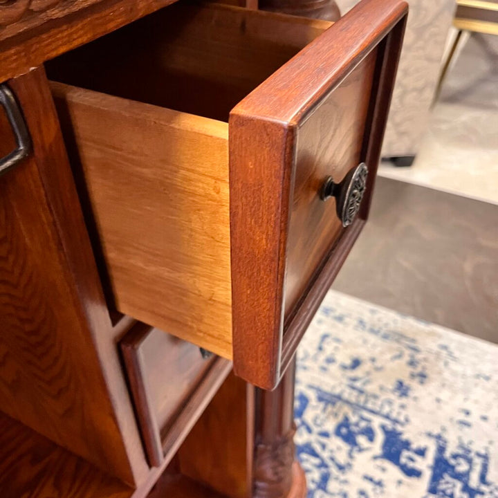 Orig Price $3000 - Bar w/ Marble Top and 2 Stools