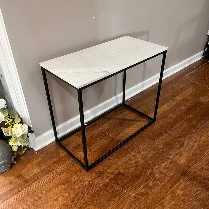 Orig Price $449 - Metal Accent Table w/ Marble Top