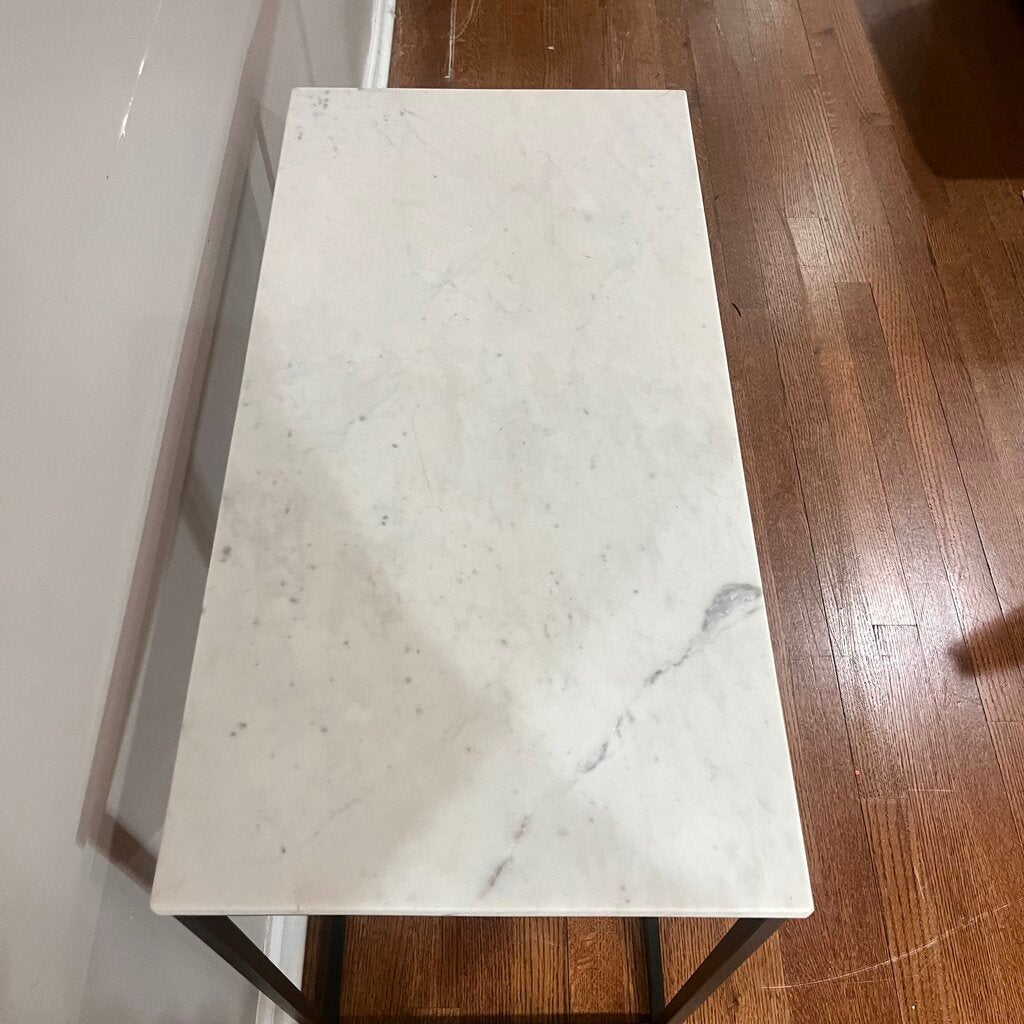 Orig Price $449 - Metal Accent Table w/ Marble Top
