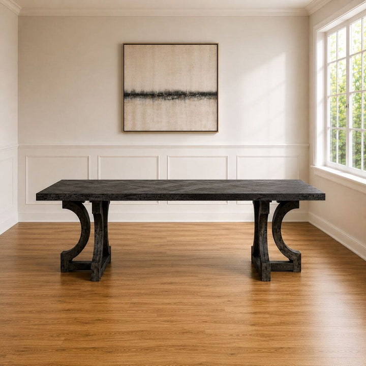 Parquet Trestle Dining Table