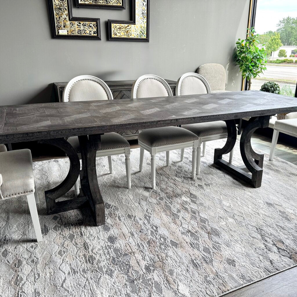 Parquet Trestle Dining Table