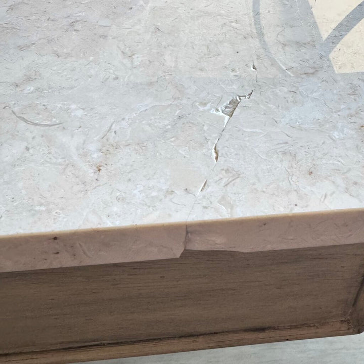 *Orig. Price $2449 - Danielle 2 Drawer Marble Top Console Table