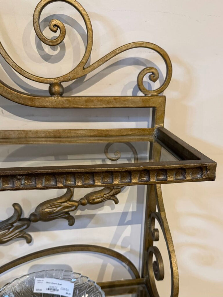 Orig. Price $1895 - Ornate Bakers Rack with Wine Storage