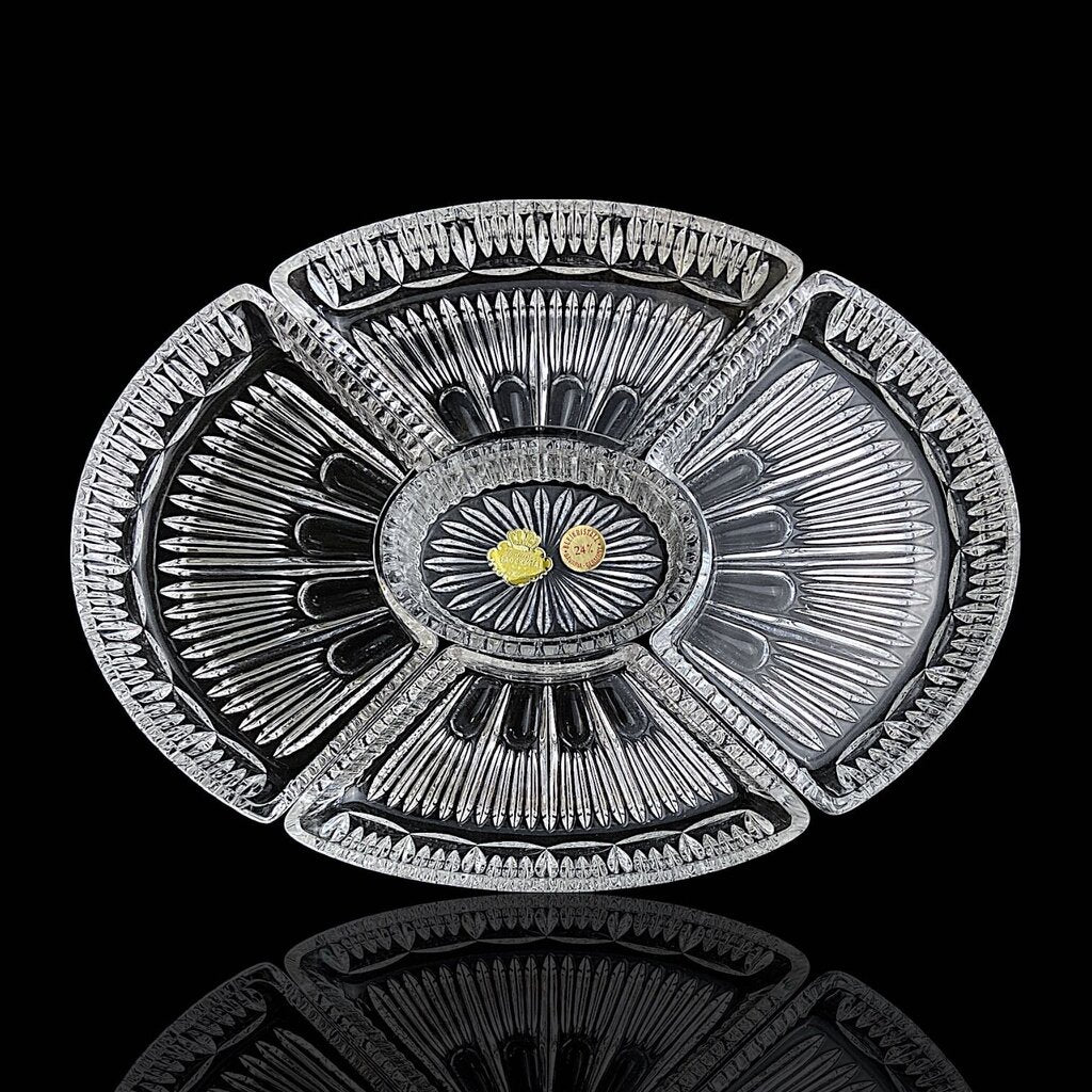 Set of 5 Cut Crystal Server Inserts - Box Available
