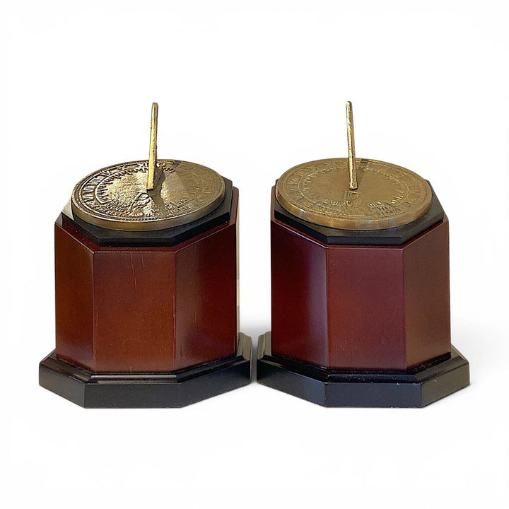 Pair of Sundial Bookends -Grow Old with Me