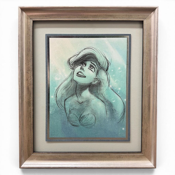Orig. Price $400 - Limited Edition Framed Ariel Illustration