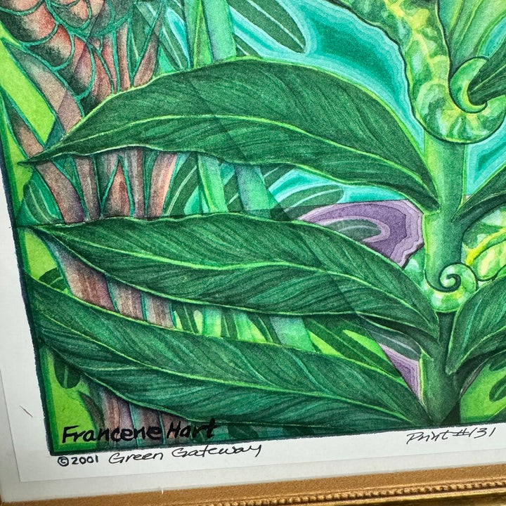 Orig. Price $250 - "Green Gateway" Hand Signed/Numbered Giclee Print