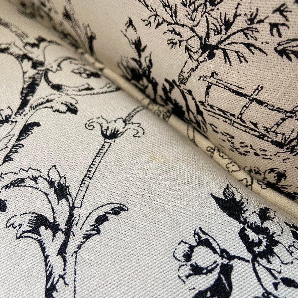French Country Toile Bergère Chair