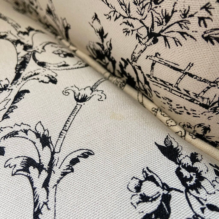 French Country Toile Bergère Chair