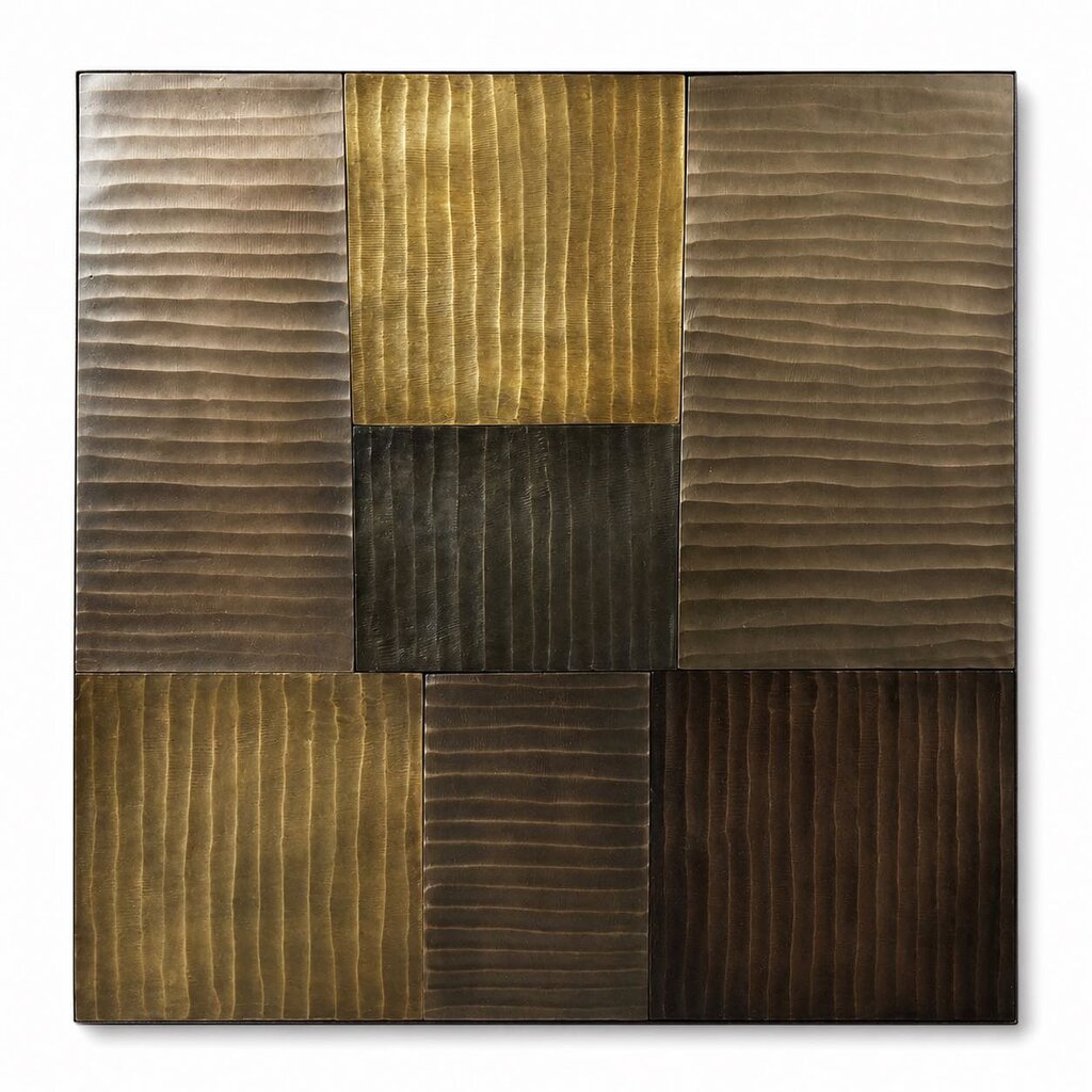 "Linear" Metal Panel Textured Squares