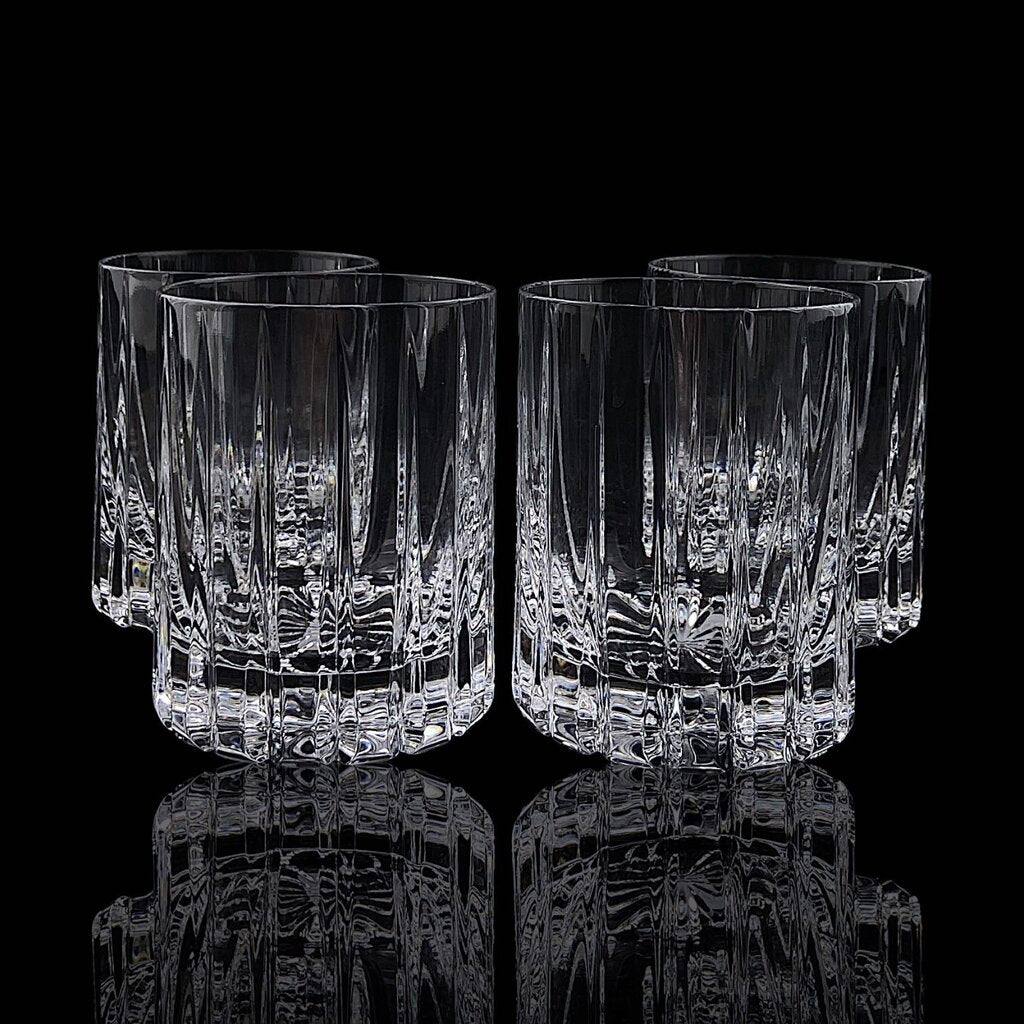 Set of 4 Crystal Old Fashion Glasses