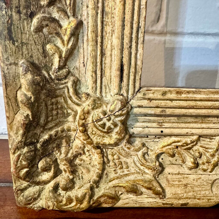 Large Antiqued Wooden Frame