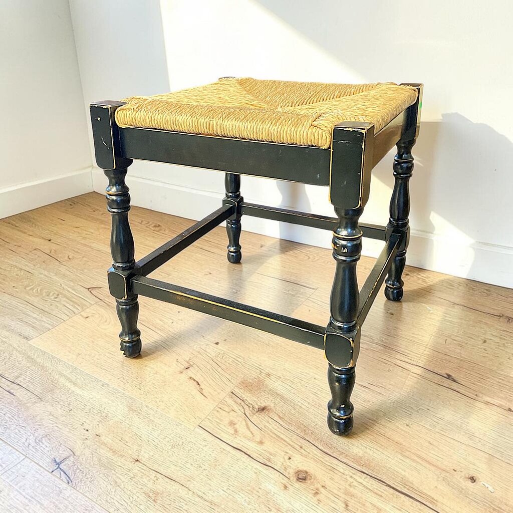 Small Wooden / Rush Seat Stool