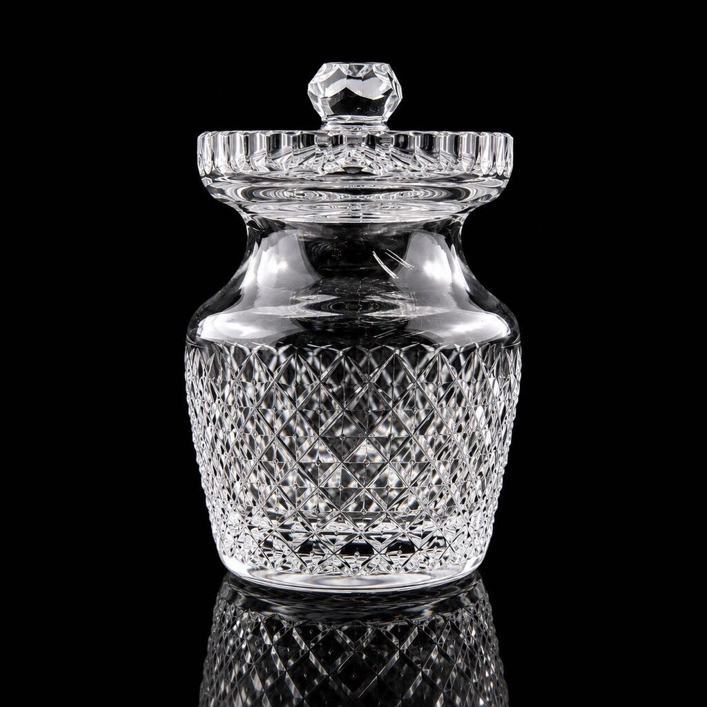 Lidded Crystal Honey Jar - Alana