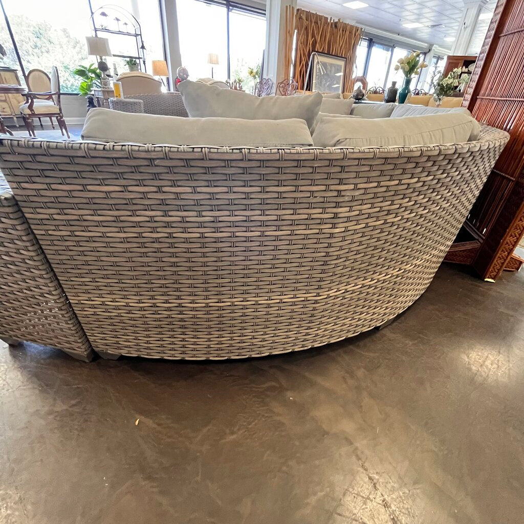 Orig Price $2899 - Outdoor Sectional w/ Ottoman & Side Tables