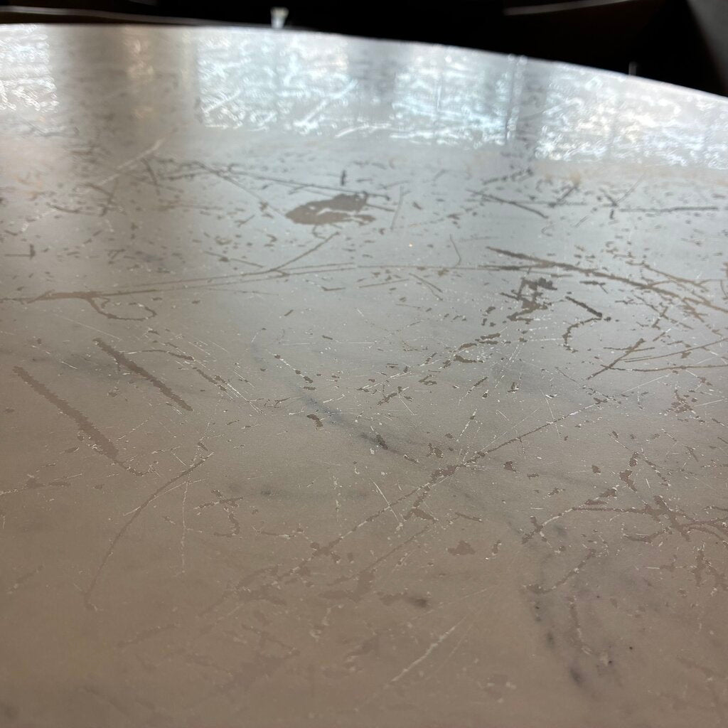 Orig. Price $1,200 - Chapman Dining Table w/ Round Marble Top
