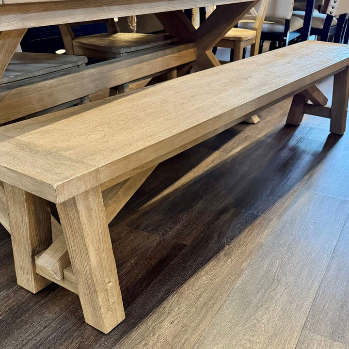 Orig. Price $3200 - Toscana Dining Table with 4 Chairs and Bench